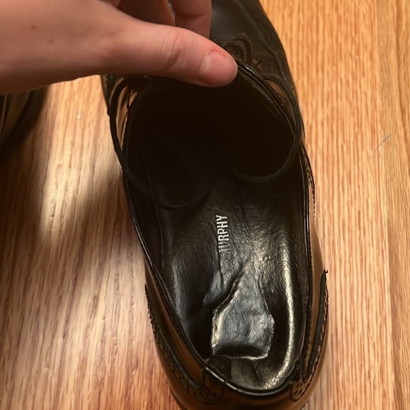 Johnston and Murphy Wing-tip Derby’s Men’s Black Oxfords size 11.5